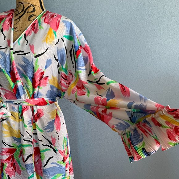 Vintage Mary Mcfadden Dressing Gown Robe - Picture 3 of 14